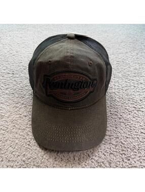 Remington Trucker Hat Olive Green Snapback Mesh Hunting Cap Oldest Gunmaker NWT